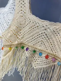 تاپ قلاب بافي مثلثي كد ٨٩٢