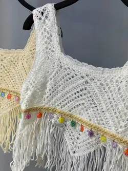 تاپ قلاب بافي مثلثي كد ٨٩٢