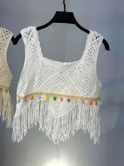 تاپ قلاب بافي مثلثي كد ٨٩٢