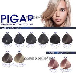 رنگ مو پیگار قهوه ای خاکستری روشن Light Ash Brown (A4)