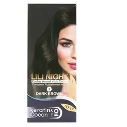 کیت رنگ مو لی لی نایت قهوه ای تیره شماره 3 Dark Brown LiLi Night
