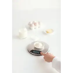 ترازوی گرد دیجیتال آشپزخانه استیل مات برابانتیا