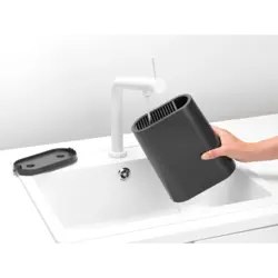 جای ابزار آشپزی و بلوک چاقو خاکستری برابانتیا