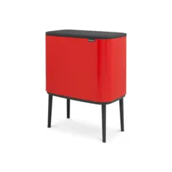 سطل زباله بو تاچ بین 11+23 لیتر پلاتینیوم برابانتیا