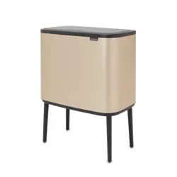 سطل زباله بو تاچ بین 11+23 لیتر شامپاینی برابانتیا