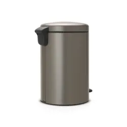 سطل زباله نیو آیکن پدالی 20 لیتر پلاتینیوم برابانتیا