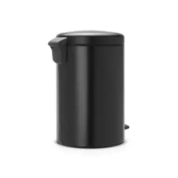 سطل زباله نیو آیکن پدالی 20 لیتر مشکی مات برابانتیا