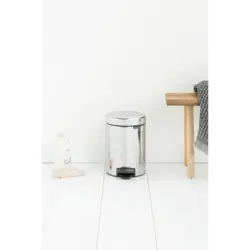 سطل زباله نیو آیکن پدالی 3 لیتر استیل براق برابانتیا