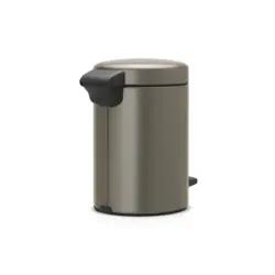 سطل زباله نیو آیکن پدالی 3 لیتر پلاتینیوم برابانتیا