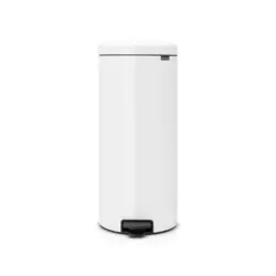 سطل زباله نیو آیکن پدالی 30 لیتر سفید برابانتیا