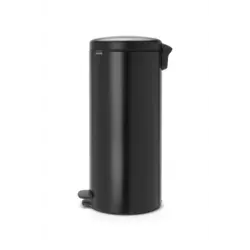 سطل زباله نیو آیکن پدالی 30 لیتر مشکی مات برابانتیا