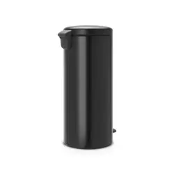 سطل زباله نیو آیکن پدالی 30 لیتر مشکی مات برابانتیا