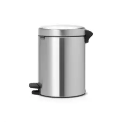 سطل زباله نیو آیکن پدالی 5 لیتر استیل مات برابانتیا