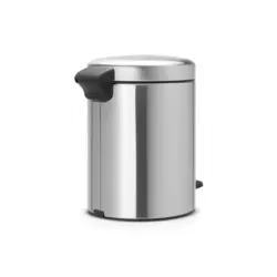 سطل زباله نیو آیکن پدالی 5 لیتر استیل مات برابانتیا