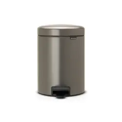 سطل زباله نیو آیکن پدالی 5 لیتر پلاتینیوم برابانتیا