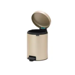 سطل زباله نیو آیکن پدالی 5 لیتر شامپاینی برابانتیا