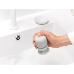 فرچه ظرفشویی و جا مایع سفید برابانتیا