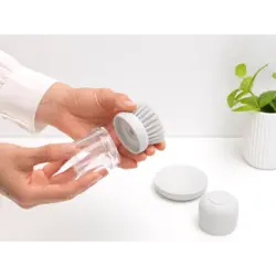 فرچه ظرفشویی و جا مایع سفید برابانتیا