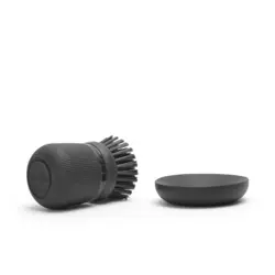 فرچه ظرفشویی و جا مایع مشکی برابانتیا