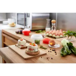 کیت 2 تایی تخم مرغ پز سیلیکونی ماکروویو لکوئه