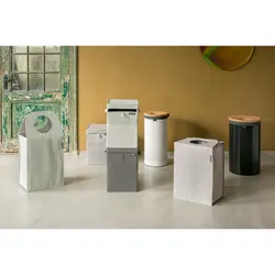 سطل رخت برزنتی 35 لیتر خاکستری برابانتیا