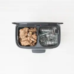 سطل زباله بو پدال بین 30+30 لیتر پلاتینیوم برابانتیا