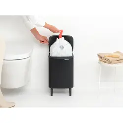 سطل زباله بو تاچ بین بلند 7 لیتر مشکی مات برابانتیا