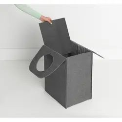 سطل رخت برزنتی 55 لیتر مشکی برابانتیا