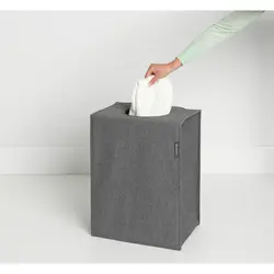 سطل رخت برزنتی 55 لیتر مشکی برابانتیا