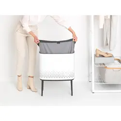 سطل رخت بو لاندری بین 60 لیتر سفید برابانتیا