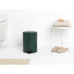 سطل زباله نیو آیکن پدالی 5 لیتر یشمی برابانتیا