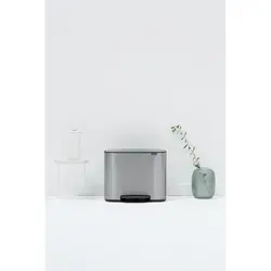 سطل زباله بو پدال بین 36 لیتر استیل مات برابانتیا