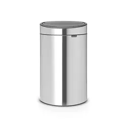 سطل زباله تاچ بین نیو 40 لیتر استیل مات برابانتیا