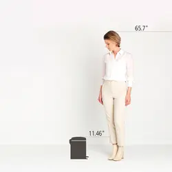 سطل زباله نیو ایکن پدالی 5 لیتر قرمز برابانتیا