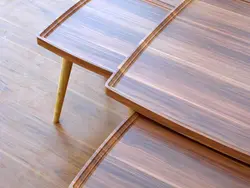 میز عسلی چهار تکه مربع لبه دار