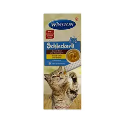 بستنی گربه «Winston» مدل گوشت و پنیر (بسته 8 عددی) (بسته‌بندی جدید)