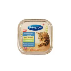 ووم (غذای کاسه‌ای) گربه «وینستون» با طعم مرغ در سس هویج (100 گرم)