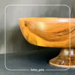 میوه خوری پایه دار چوبی سایز 1 (قطر 29)