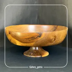 میوه خوری پایه دار چوبی سایز 1 (قطر 29)