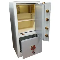 گاوصندوق 1000D دو طبقه (طبقه پایین بصورت فایل کشویی)