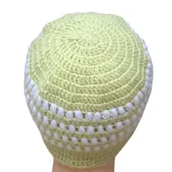 کلاه لئونی بافتنی دو رنگ - کد G155