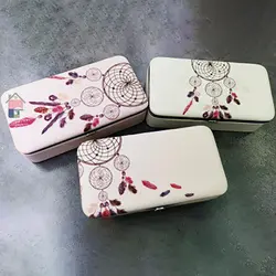 کیف جواهرات مستطیل متوسط طرح دریم کچر – صورتی