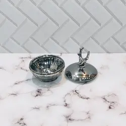 دکوری اکسسوری قندان گوزن – نقره ای