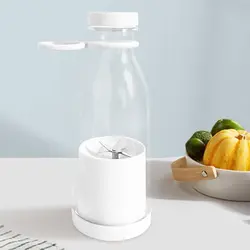 میکسر، مخلوط کن و همزن شارژی بطری شیکر مینی جویس Mini Juice حجم 420 میل – سفید