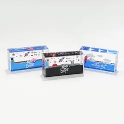 دکوری آکواریوم ژله ای روغنی غرق نشو مدل مکعب مستطیل 9 سانتی – مدل فضانورد نفتی مشکی