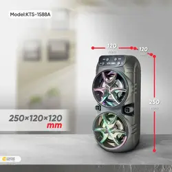 اسپیکر بلوتوثی قابل حمل KTX مدل 1588A