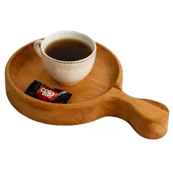 اردو خوری راکتی ( پیش دستی ) چوبی گردوچ مدل گرد
