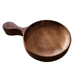 اردو خوری راکتی ( پیش دستی ) چوبی گردوچ مدل گرد