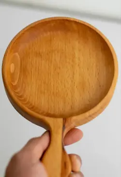 اردو خوری راکتی ( پیش دستی ) چوبی گردوچ مدل گرد