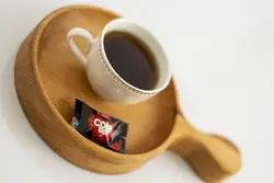 اردو خوری راکتی ( پیش دستی ) چوبی گردوچ مدل گرد